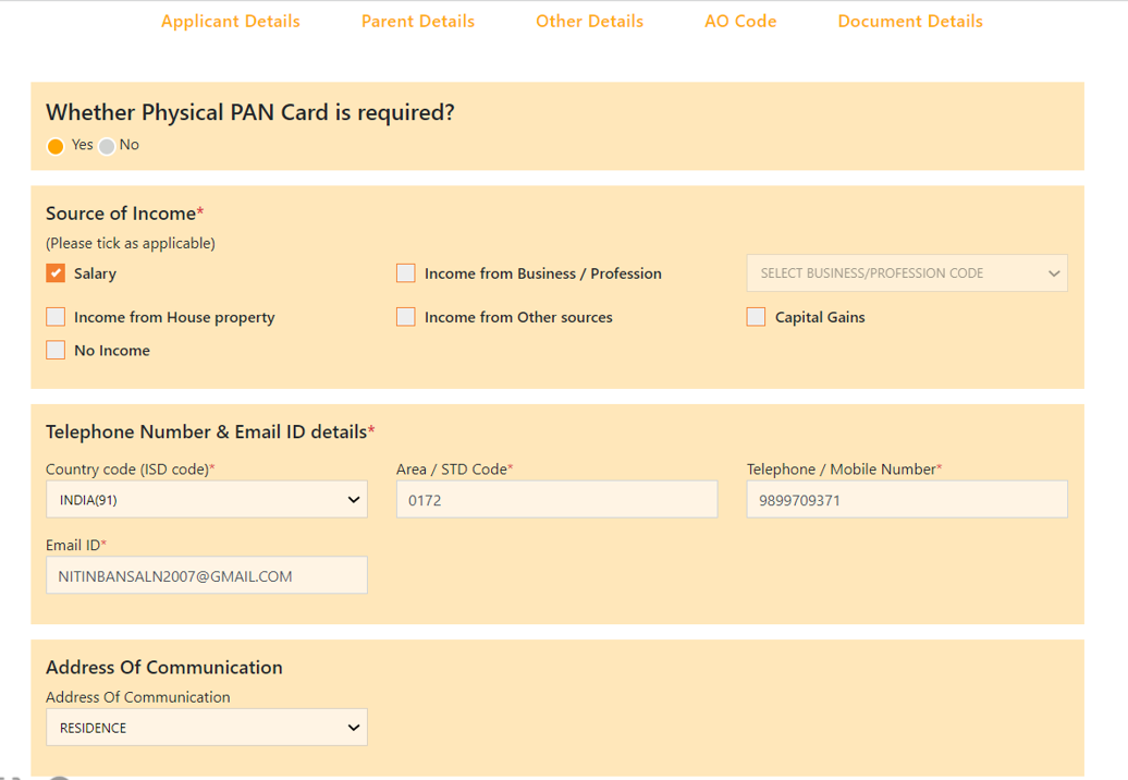 Instant pan card – Process – nimbusknowledgebank